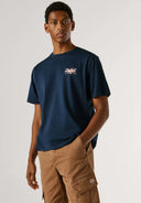 Pepe Jeans Ανδρικό T-shirt Small Flag PM5010311-594 Μπλε 