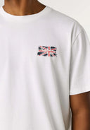 Pepe Jeans Ανδρικό T-shirt Small Flag PM5010311-800 Λευκό