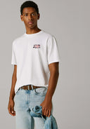 Pepe Jeans Ανδρικό T-shirt Small Flag PM5010311-800 Λευκό