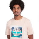 Timberland Ανδρική Μπλούζα T-Shirt SS Coast Graphic Tee A65WH-662 Ροζ