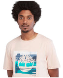 Timberland Ανδρικό T-shirt Coast Graphic A65WH-662 Ροζ