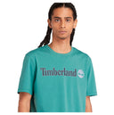 Timberland Ανδρική Μπλούζα T-Shirt Linear Logo TB0A5UPQCL6 Πράσινο