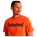 Timberland Ανδρική Μπλούζα Kennebec River K-R Brand Linear TB0A2C31-CL7 Πορτοκαλί