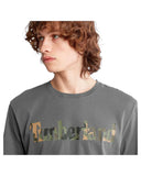 Timberland Ανδρικό T-shirt Lin Logo Camo TB0A41KC-033 Γκρι
