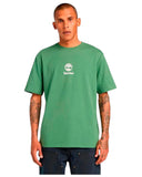 Timberland Ανδρικό T-Shirt Print Stack Logo TB0A6WWTA6Z Πράσινο