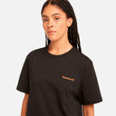 Timberland Ανδρική Μπλούζα Small Linear Logo Print Tee TB0A5QQT001 Μαύρο