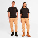 Timberland Ανδρική Μπλούζα Small Linear Logo Print Tee TB0A5QQT001 Μαύρο
