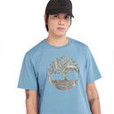 Timberland Ανδρική Μπλούζα T-Shirt SS Tree Logo Camo Tee A68VH-DJ5 Σιέλ