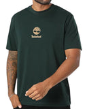Timberland Ανδρικό T-Shirt Print Stack Logo TBC0YHQUEA1 Πράσινο