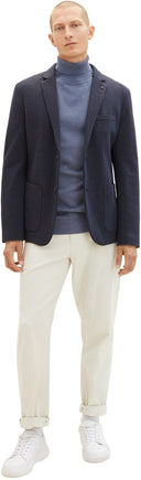 Tom Tailor Ανδρικό Πουλόβερ Basic Knit Turtle Neck Sweater 1038202-18964 Μπλε