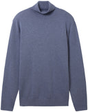 Tom Tailor Ανδρικό Πουλόβερ Basic Knit Turtle Neck Sweater 1038202-18964 Μπλε