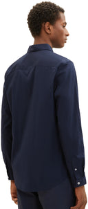 Tom Tailor Ανδρικό Πουκάμισο Stretch Poplin Shirt 1037435-10668 Μπλε