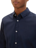 Tom Tailor Ανδρικό Πουκάμισο Stretch Poplin Shirt 1037435-10668 Μπλε