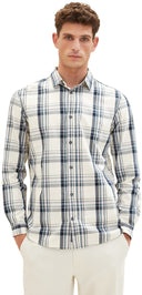 Tom Tailor Ανδρικό Πουκάμισο Καρό Checked Shirt 1037436-32280 Μπλε