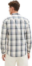 Tom Tailor Ανδρικό Πουκάμισο Καρό Checked Shirt 1037436-32280 Μπλε
