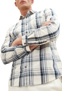 Tom Tailor Ανδρικό Πουκάμισο Καρό Checked Shirt 1037436-32280 Μπλε