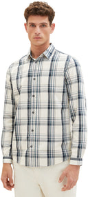 Tom Tailor Ανδρικό Πουκάμισο Καρό Checked Shirt 1037436-32280 Μπλε