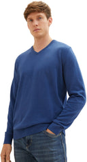Tom Tailor Ανδρικό  Πλεκτό Basic V-Neck Sweater 1027665-32618 Ραφ