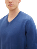 Tom Tailor Ανδρικό  Πλεκτό Basic V-Neck Sweater 1027665-32618 Ραφ