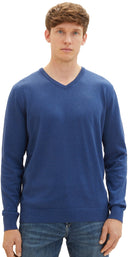 Tom Tailor Ανδρικό  Πλεκτό Basic V-Neck Sweater 1027665-32618 Ραφ