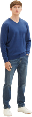Tom Tailor Ανδρικό  Πλεκτό Basic V-Neck Sweater 1027665-32618 Ραφ
