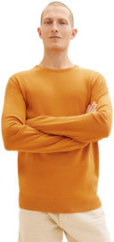 Tom Tailor Ανδρικό Πουλόβερ BASIC CREW Neck Sweater 1027661-27682 Μουσταρδί
