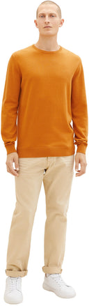 Tom Tailor Ανδρικό Πουλόβερ BASIC CREW Neck Sweater 1027661-27682 Μουσταρδί