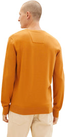 Tom Tailor Ανδρικό Πουλόβερ BASIC CREW Neck Sweater 1027661-27682 Μουσταρδί