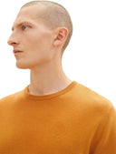 Tom Tailor Ανδρικό Πουλόβερ BASIC CREW Neck Sweater 1027661-27682 Μουσταρδί