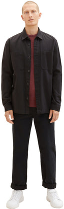 Tom Tailor Ανδρικό Πουλόβερ BASIC CREW Neck Sweater 1027661-32620 Μπορντό