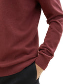Tom Tailor Ανδρικό Πουλόβερ BASIC CREW Neck Sweater 1027661-32620 Μπορντό