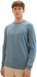 Tom Tailor Ανδρικό Πουλόβερ BASIC CREW Neck Sweater 1027661-32714 Γαλάζιο