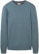Tom Tailor Ανδρικό Πουλόβερ BASIC CREW Neck Sweater 1027661-32714 Γαλάζιο