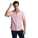 Tom Tailor Ανδρικό Κοντομάνικο Πουκάμισο Striped Shirt 1049594-39591 Ροζ