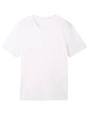 Tom Tailor Ανδρικό T-Shirt V-Neck 1041822-20000 Λευκό