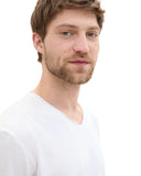 Tom Tailor Ανδρικό T-Shirt V-Neck 1041822-20000 Λευκό