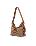 Guess Γυναικεία Τσάντα Ώμου Camden Mini HWBB9308720-Latte Logo/Cognac