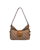 Guess Γυναικεία Τσάντα Ώμου Camden Mini HWBB9308720-Latte Logo/Cognac