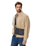 Guess Τσάντα Ώμου Φάκελος Milano HMMILOP6157-BLA Μαύρο
