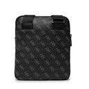 Guess Τσαντάκι Ώμου Vezzola Milano Crossbody Flat HMEVZLP2223-DAB Μαύρο