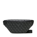 Guess Τσαντάκι Μέσης Torino Vezzola Medium Bum Baf MEVZLP3431-BLA Μαύρο