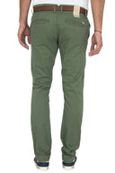 Tom Tailor Ανδρικό Παντελόνι Slim Chino With Belt 64033420912-7512 Πράσινο
