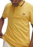 Fred Perry Ανδρική Μπλούζα Twin Tipped Polo M3600-Y62 Κίτρινο