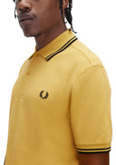 Fred Perry Ανδρική Μπλούζα Twin Tipped Polo M3600-Y62 Κίτρινο