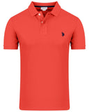 U.S. Polo Assn. Ανδρική Μπλούζα Polo Κοντομάνικη US43197036-251 Κοραλί