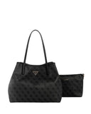 Guess Γυναικεία Τσάντα Victorria ESG951428-Coal Logo