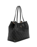 Guess Γυναικεία Τσάντα Victorria ESG951428-Coal Logo
