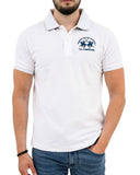 La Martina Ανδρική Polo Μπλούζα 3LMCCMP11-00001 Λευκό