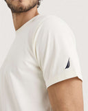Nautica Ανδρική Μπλούζα T-Shirt 3NCN1V04019-129 Εκρού