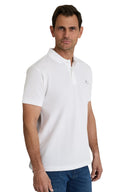 Navy & Green Ανδρική Μπλούζα Πόλο Κοντομάνικη 24GE.300.9 White Λευκό